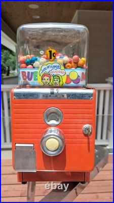 Vintage Northwestern 1 Cent Gum Ball Candy Vending Machine WORKS Magic Bubble