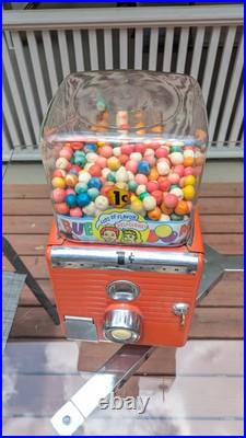 Vintage Northwestern 1 Cent Gum Ball Candy Vending Machine WORKS Magic Bubble
