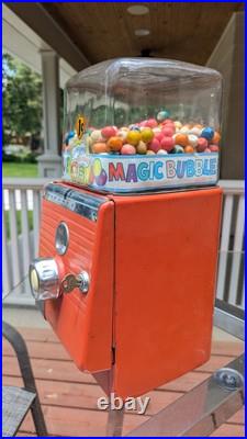 Vintage Northwestern 1 Cent Gum Ball Candy Vending Machine WORKS Magic Bubble