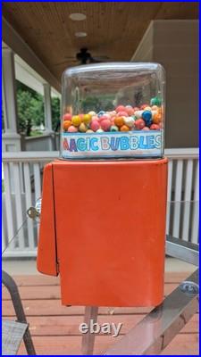 Vintage Northwestern 1 Cent Gum Ball Candy Vending Machine WORKS Magic Bubble