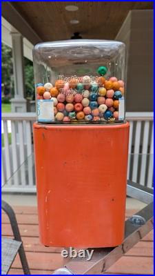 Vintage Northwestern 1 Cent Gum Ball Candy Vending Machine WORKS Magic Bubble