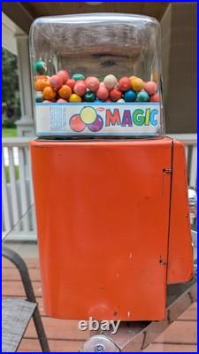 Vintage Northwestern 1 Cent Gum Ball Candy Vending Machine WORKS Magic Bubble