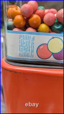 Vintage Northwestern 1 Cent Gum Ball Candy Vending Machine WORKS Magic Bubble