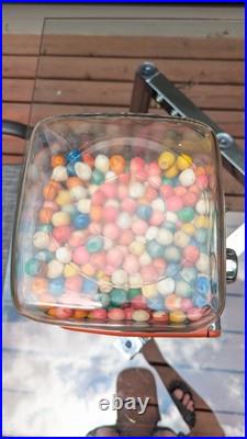 Vintage Northwestern 1 Cent Gum Ball Candy Vending Machine WORKS Magic Bubble