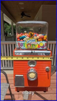 Vintage Northwestern 1 Cent Gum Ball Candy Vending Machine WORKS Magic Bubble