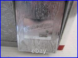 Vintage Northwestern Gumbal Machine Large Quarter Vending Square Rectangle & Key