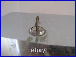 Vintage Northwestern Gumbal Machine Large Quarter Vending Square Rectangle & Key