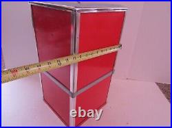 Vintage Northwestern Gumbal Machine Large Quarter Vending Square Rectangle & Key