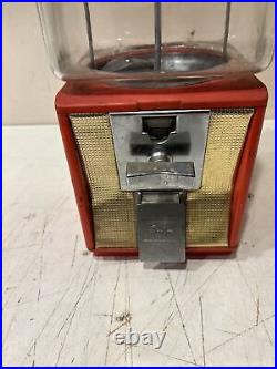 Vintage Northwestern Gumball Machine 1 Cent Morris Illinois Red NO KEY