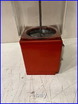 Vintage Northwestern Gumball Machine 1 Cent Morris Illinois Red NO KEY