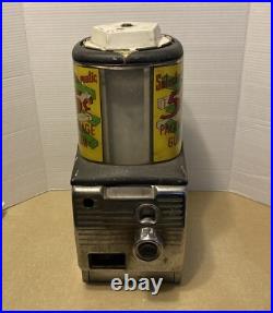 Vintage Northwestern Select-O-Matic Top Turn Chewing Gum Pack Vending Machine 5¢