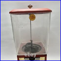 Vintage Northwestern Vending 10 Cent Gumball Bubble Gum Machine TESTED W Key