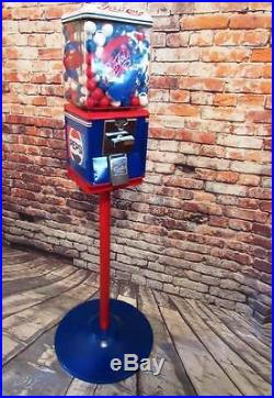 Vintage Northwestern gumball machine Pepsi cola glass globe +stand + gumball
