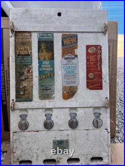 Vintage Novelty 1970 Condom Vending Machine Original Display