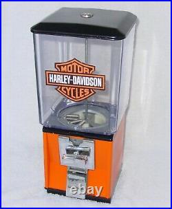 Vintage Nut/candy Vending Machine Restored With Harley Davidson Colors And Logo