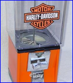 Vintage Nut/candy Vending Machine Restored With Harley Davidson Colors And Logo