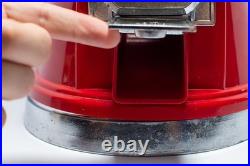 Vintage OK Manufacturing Road Runner Spiral Gumball Machine Red/Chrome