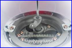 Vintage OK Manufacturing Road Runner Spiral Gumball Machine Red/Chrome