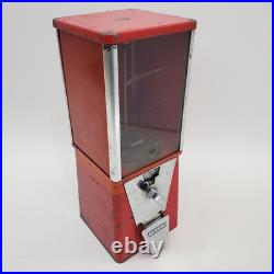 Vintage Oak 10¢ Cent Dime Oak Vista Candy Nut Gumball Machine Plexi Face Working