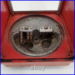 Vintage Oak 10¢ Cent Dime Oak Vista Candy Nut Gumball Machine Plexi Face Working