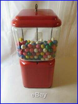 Vintage Oak Acorn 1 Cent Gumball Machine Restored