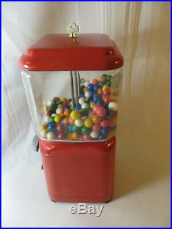 Vintage Oak Acorn 1 Cent Gumball Machine Restored