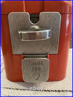 Vintage Oak Acorn Glass Globe Candy vending machine