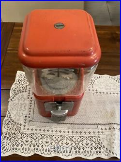 Vintage Oak Acorn Glass Globe Candy vending machine