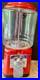 Vintage Oak Acorn Gumball Machine Round Glass Globe With Key Five Cents