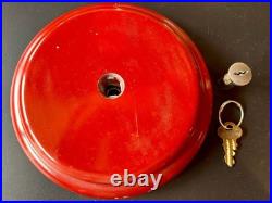Vintage Oak Acorn Gumball Machine Round Glass Globe With Key Five Cents