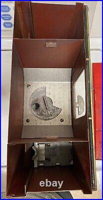 Vintage Oak Premiere Baseball Gum & Card Vendor Machine GOLD FRONT NO KEYS WORKS