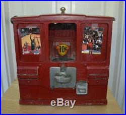 Vintage Oak Premiere Gumball/Card Vending Machine