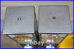Vintage Oak Vista Candy Machine Double Head Stand ACS Charity 10¢ 25¢ No Keys