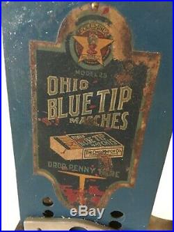 Vintage Ohio Blue Tip Matches vending machine