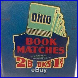 Vintage Ohio Book Matches 1 Cent Vending Machine Counter Style Northwestern