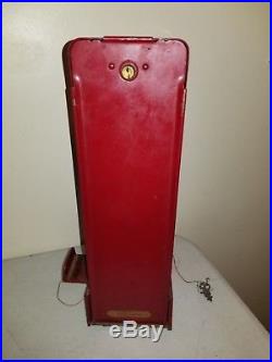 Vintage Ohio Match Box Vending Dispenser Machine 1 Cent With Key RARE