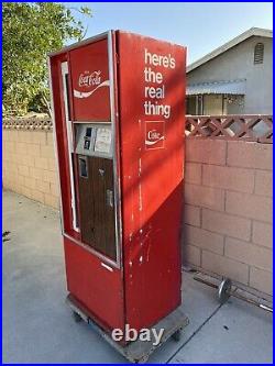 Vintage Old Coca Cola Bottle Vending Machine Dispenser