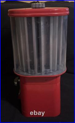 Vintage Old Oak Acorn 1 Cent Chicklet Gumball Machine Selectable With Key RARE