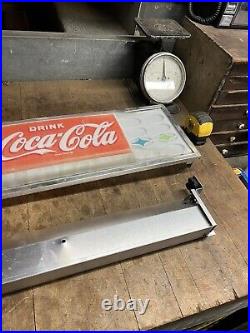Vintage Old Soda Coke Drink Coca Cola Vendo Vending Machine Light Up Sign USA