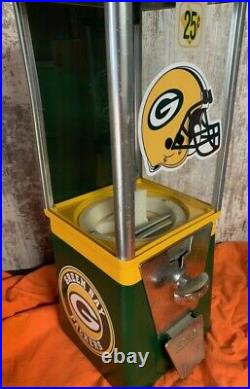 Vintage Older Green Bay Packers Gumball Machine Super Cool Vending