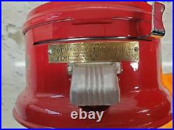 Vintage One Cent Ford Gumball Machine Glass Globe Red, Chute Cover & Side Decals