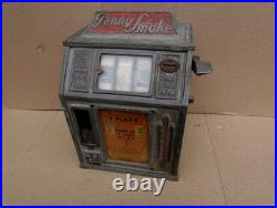 Vintage One Cent Penny Gumball Vending Trade Simulator 3 Reel