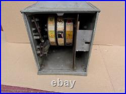 Vintage One Cent Penny Gumball Vending Trade Simulator 3 Reel