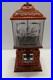 Vintage Orange Metal Goodies Nut, Candy or Gumball Machine Dispenser Embossed