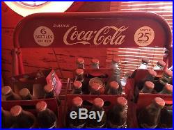 Vintage Original Coke Coca Cola Bottle Vending Rack Store Gas Station Display