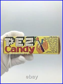 Vintage PEZ Dispenser Candy Refill Packs Sealed In Unopened Vending Machine Box