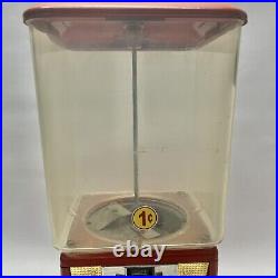 Vintage Parkway Vending 1 Cent Gumball Bubble Gum Machine TESTED With Key