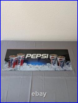 Vintage Pepsi Advertising Sign Plastic Vending Machine Insert