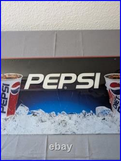 Vintage Pepsi Advertising Sign Plastic Vending Machine Insert
