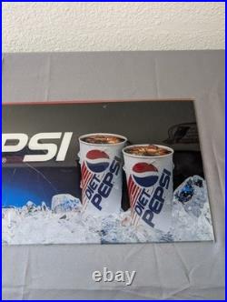 Vintage Pepsi Advertising Sign Plastic Vending Machine Insert